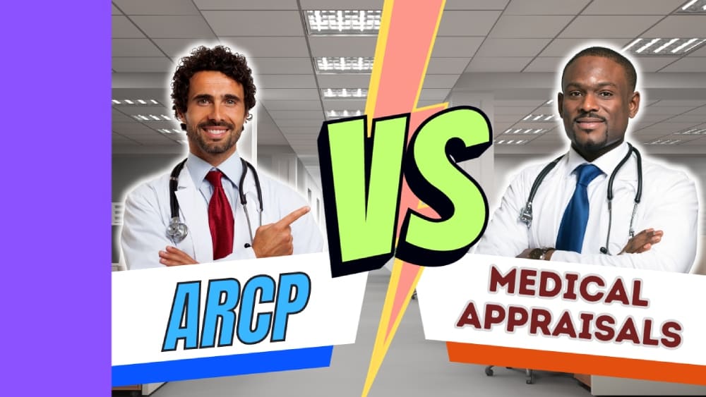 What are the similarities and differences between an ARCP and a medical appraisal